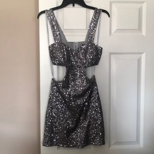 Sequence cut out Hot Miami Styles dress